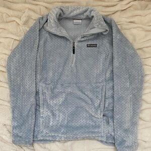 Columbia fleece 1/4 zip jacket grey sz S